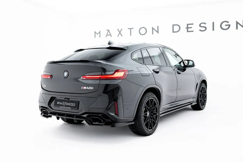 Задний сплиттер V.2 с вертикальными рёбрами — BMW X4 M-Pack G02 Facelift (2021–)