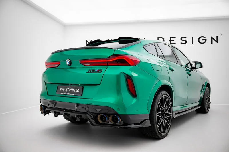 Rear splitter with vertical bars — BMW X6 M F96 (2020–)