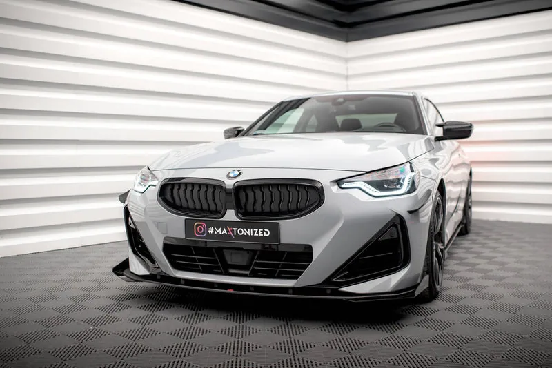 Передний сплиттер Street Pro + накладки — BMW 2 Coupe M-Pack / M240i G42 (2021–)