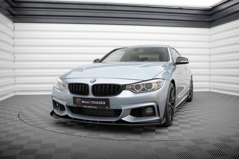 Esisplitter Street Pro + tiivakesed — BMW 4 Coupe / Gran Coupe / Cabrio M-Pack F32 / F36 / F33 (2013–2020)