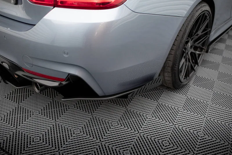Задние боковые сплиттеры Street Pro + накладки — BMW 435i Coupe M-Pack F32 (2013–2020)