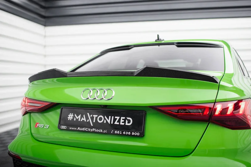 Spoiler cap Prepreg Carbon — Audi RS3 / S3 / A3 S-Line / A3 Sedan 8Y Facelift (2024–)