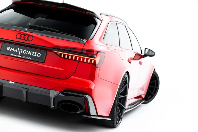Rear side splitters Prepreg Carbon — Audi RS6 C8 / C8 Facelift (2018–)