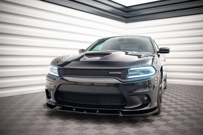 Передний сплиттер V.2 — Dodge Charger SRT Mk7 Facelift (2014–2023)