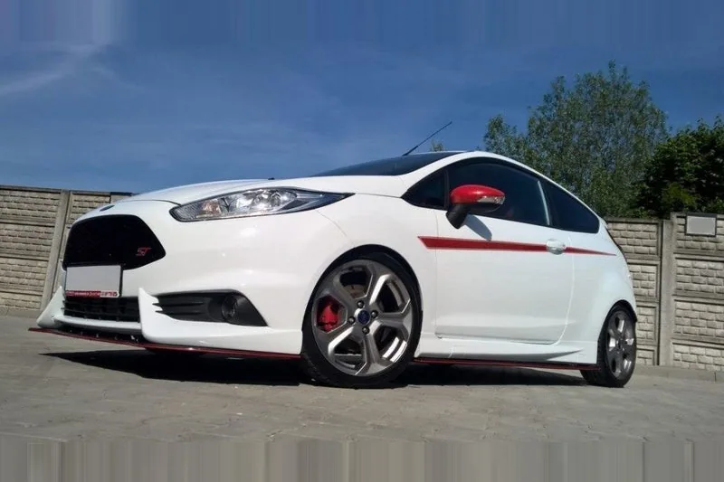 Передний сплиттер — Ford Fiesta ST Mk7 Facelift (Fit Maxton Design Bumper) (2013–2017)