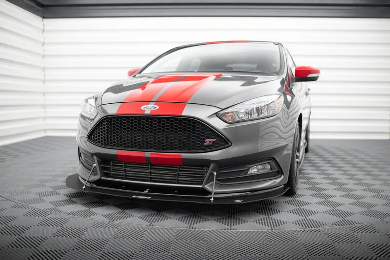 Передний сплиттер V.1 — Ford Focus ST Mk3 Facelift (2015–2018)