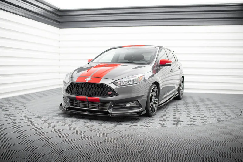 Передний сплиттер V.2 — Ford Focus ST Mk3 Facelift (2015–2018)