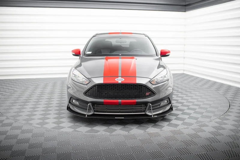 Передний сплиттер V.2 — Ford Focus ST Mk3 Facelift (2015–2018)