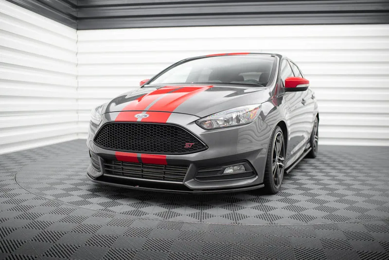 Передний сплиттер V.2 — Ford Focus ST Mk3 Facelift (2015–2018)