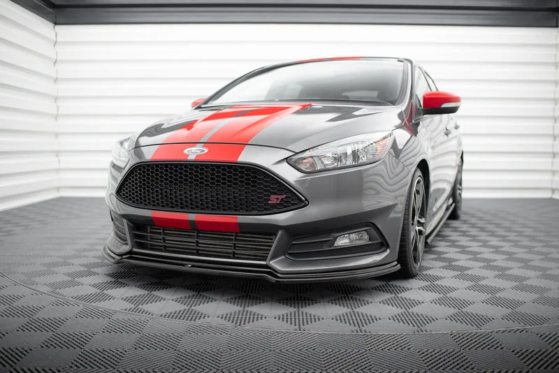 Передний сплиттер V.3 — Ford Focus ST Mk3 Facelift (2015–2018)