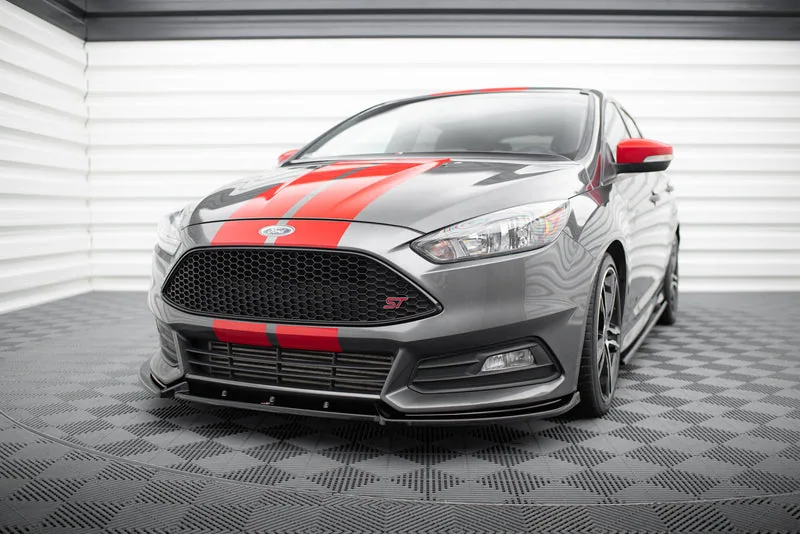 Передний сплиттер V.4 — Ford Focus ST Mk3 Facelift (2015–2018)