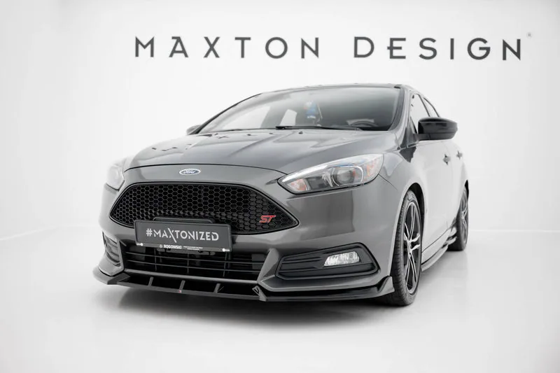 Передний сплиттер V.6 — Ford Focus ST Mk3 Facelift (2015–2018)