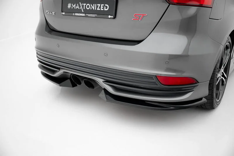 Задние боковые сплиттеры V.3 — Ford Focus ST Mk3 Facelift (2015–2018)