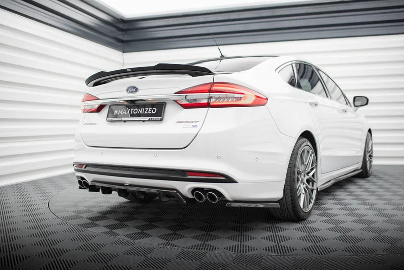 Задний сплиттер с вертикальными рёбрами — Ford Mondeo Sport Mk5 Facelift / Fusion Sport Mk2 Facelift (2019–2022)