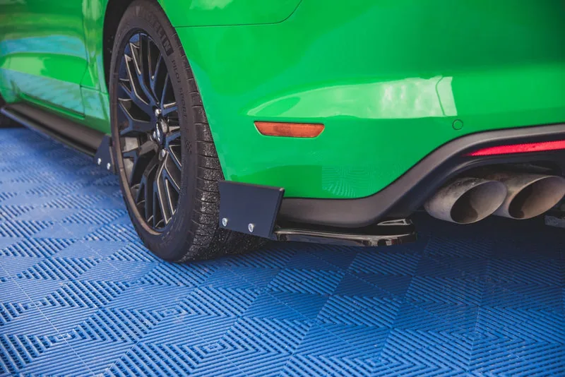 Задние боковые сплиттеры V.1 + накладки — Ford Mustang GT Mk6 Facelift (2017–)