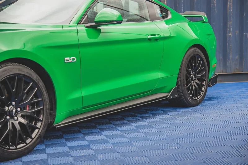 Накладки на пороги + накладки — Ford Mustang GT Mk6 Facelift (2017–)