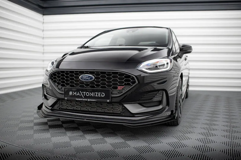 Передний сплиттер Street Pro + накладки — Ford Fiesta ST Mk8 Facelift (2021–)