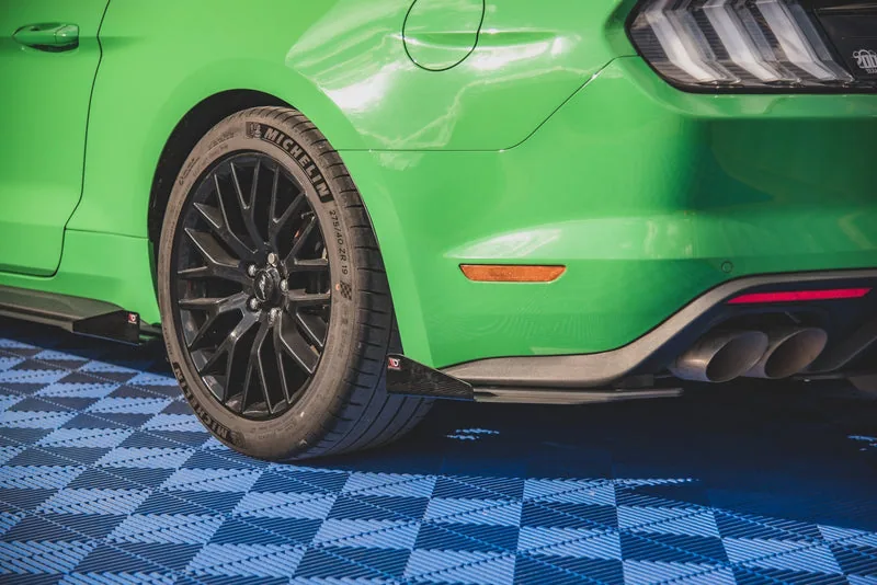 Задние боковые сплиттеры Street Pro V.1 + накладки — Ford Mustang GT Mk6 Facelift (2017–)