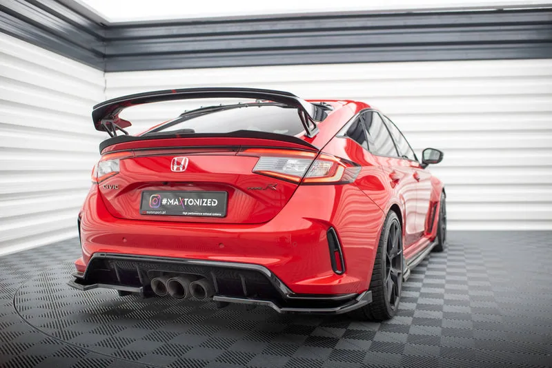 Задний сплиттер V.2 с вертикальными рёбрами — Honda Civic Type-R Mk 11 (2023–)