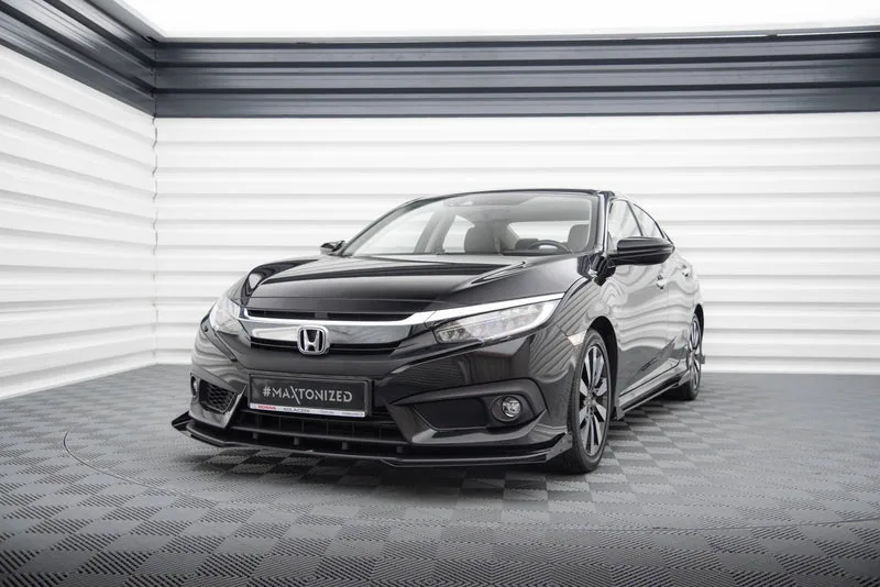 Esisplitter Street Pro + tiivakesed — Honda Civic Sedan Mk10 (2017–2023)