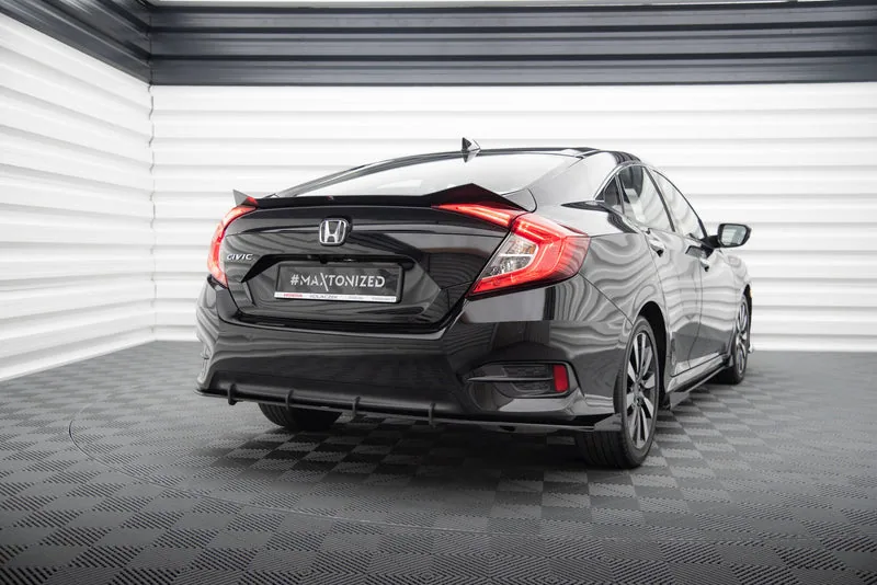 Tagumine difuusor Street Pro + tiivakesed — Honda Civic Mk10 (2017–2023)