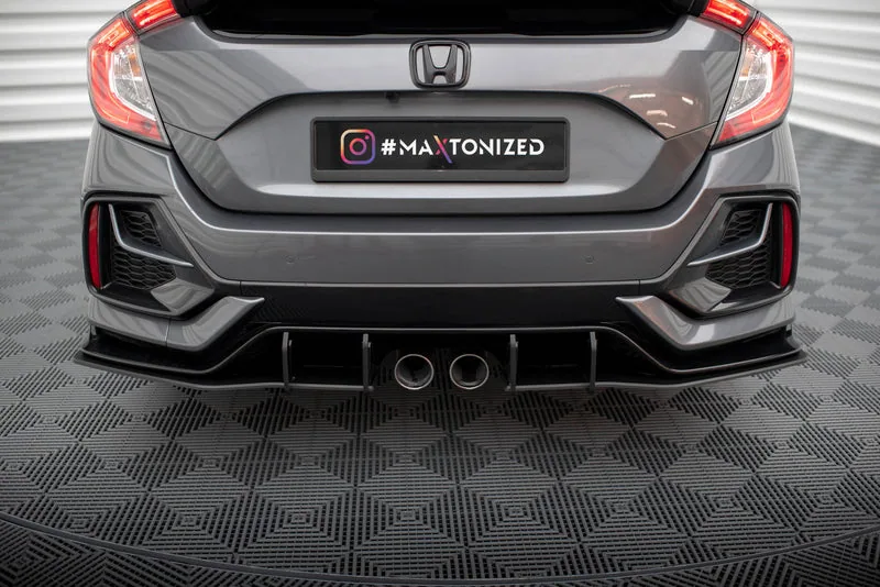 Rear side splitters Street Pro V.1 — Honda Civic Sport Mk 10 Facelift (2017–2023)