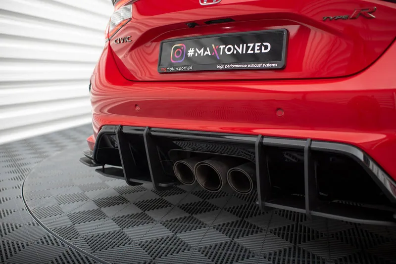 Задние боковые сплиттеры Street Pro + накладки — Honda Civic Type-R Mk 11 (2023–)