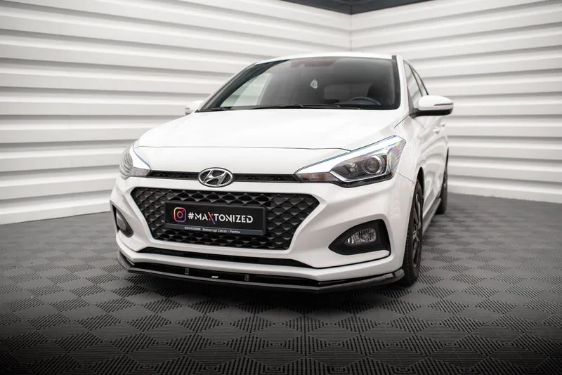 Передний сплиттер V.1 — Hyundai I20 Mk2 Facelift (2018–2020)