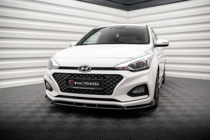 Передний сплиттер V.2 — Hyundai I20 Mk2 Facelift (2018–2020)