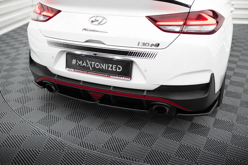 Задний сплиттер с вертикальными рёбрами — Hyundai I30 N Mk3 Fastback (2017–2020)