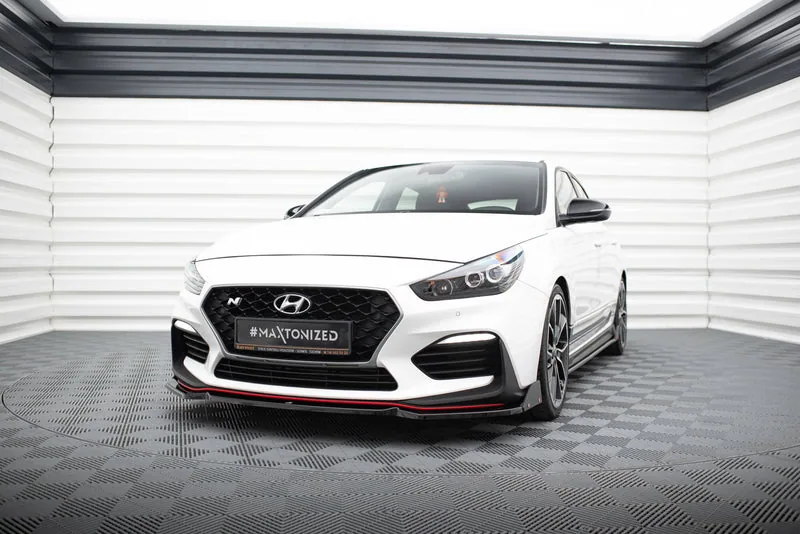 Front splitter V.6 + flaps — Hyundai I30 N Mk3 Hatchback / Fastback (2007–2020)