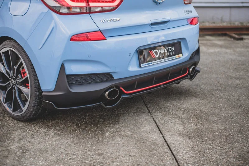Задний сплиттер с вертикальными рёбрами — Hyundai I30 N Mk3 Hatchback (2017–2020)