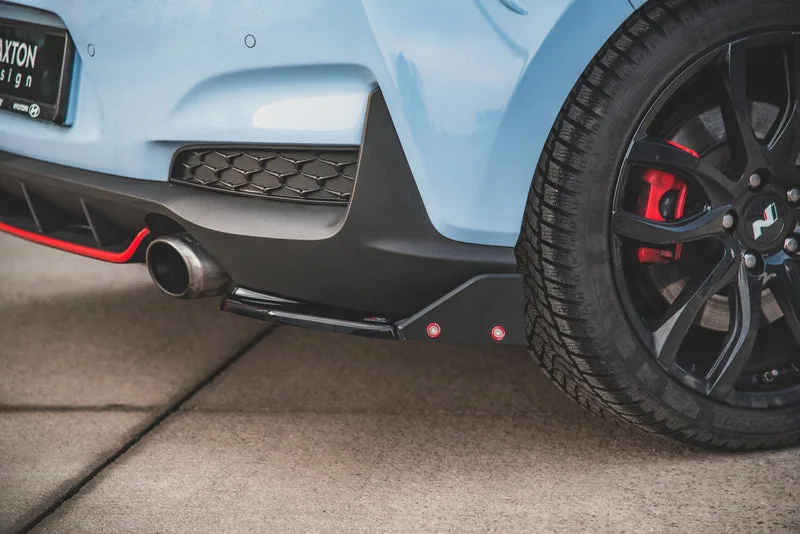 Tagumised küljesplitterid V.6 + tiivakesed — Hyundai I30 N Mk3 Hatchback (2017–2020)