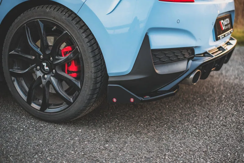 Tagumised küljesplitterid V.7 + tiivakesed — Hyundai I30 N Mk3 Hatchback (2017–2020)