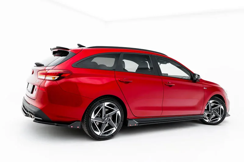 Накладки на пороги V.3 + накладки — Hyundai I30 N / N-Line Wagon Mk3 Facelift