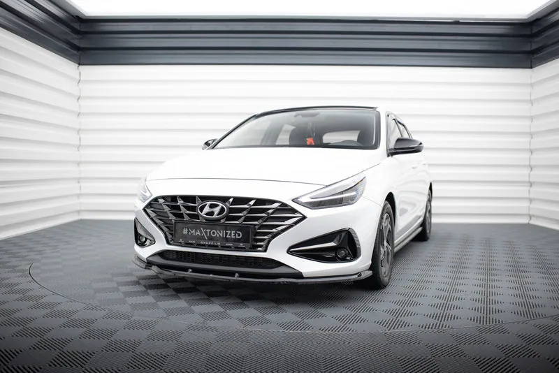 Передний сплиттер V.1 — Hyundai I30 Mk3 Facelift (2020–)