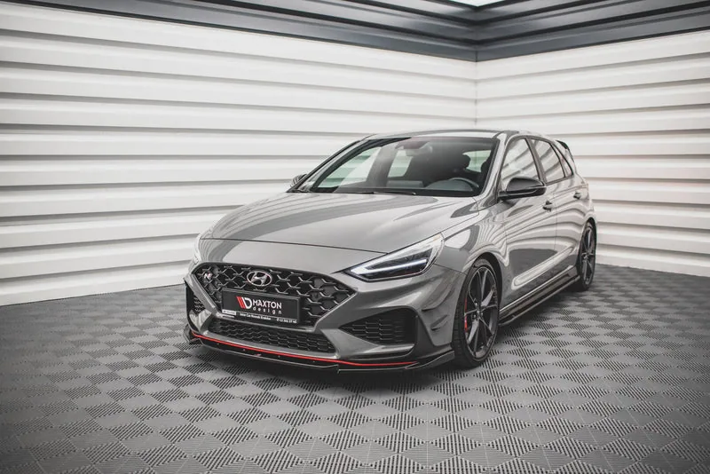 Передний сплиттер V.2 — Hyundai I30 N / I30 N-Line Hatchback/Fastback Mk3 Facelift (2020–)