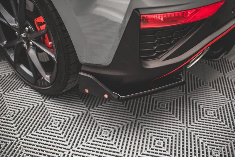 Rear side splitters V.1 + flaps — Hyundai I30 N Hatchback Mk3 Facelift (2020–)