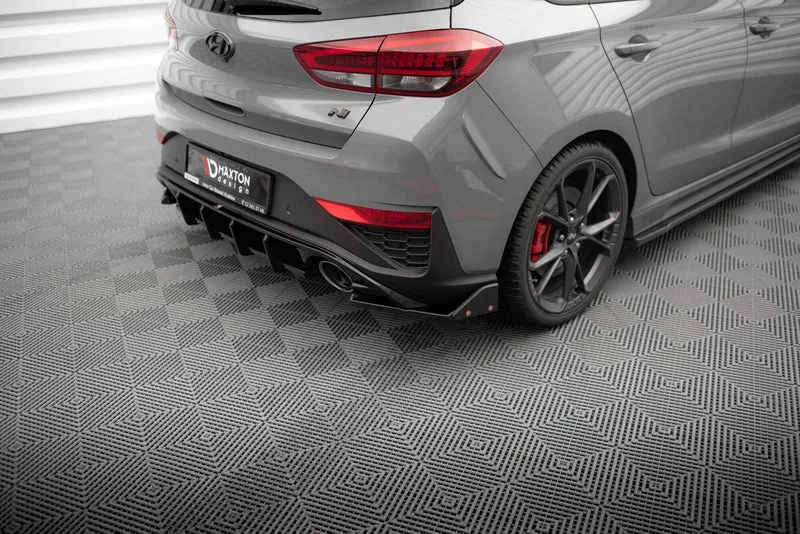Rear side splitters V.4 + flaps — Hyundai I30 N Hatchback Mk3 Facelift (2020–)