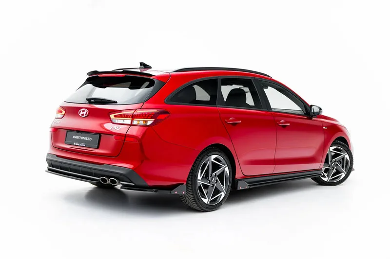 Tagumised küljesplitterid V.2 + tiivakesed — Hyundai I30 N-Line Wagon Mk3 Facelift