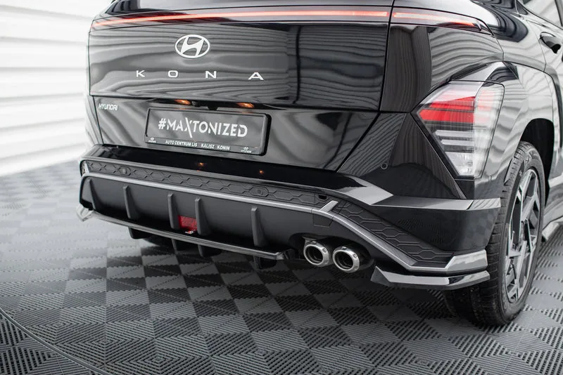 Rear splitter with vertical bars — Hyundai Kona N-Line Mk2 (2022–)