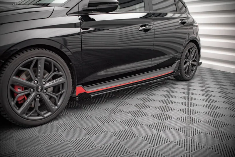 Side skirts Street Pro + flaps — Hyundai I20 N Mk3 (2020–)