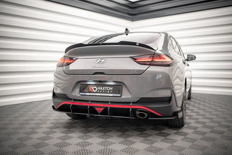 Задний диффузор Street Pro + накладки — Hyundai I30 Fastback N-Line Mk3 Facelift (2020–)