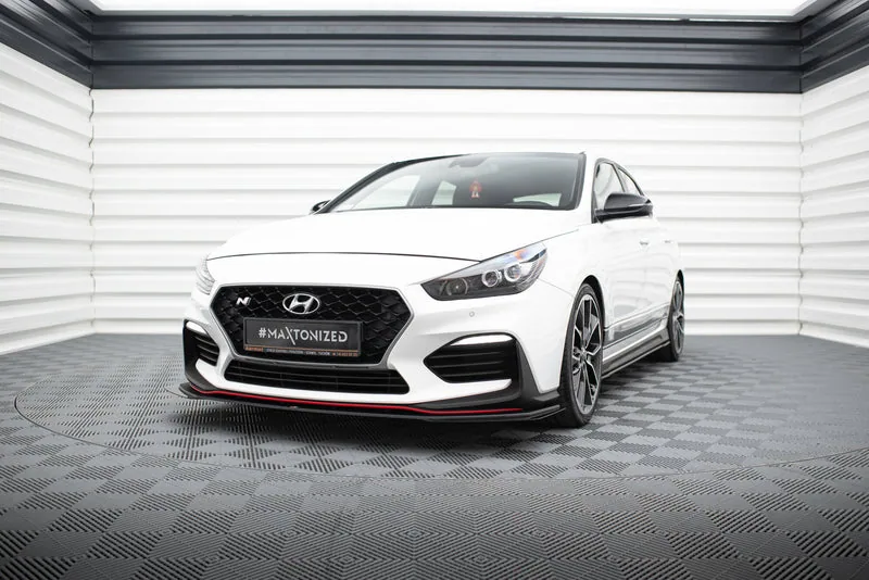 Front splitter Street Pro + flaps — Hyundai I30 N Mk3 Hatchback / Fastback (2007–2020)
