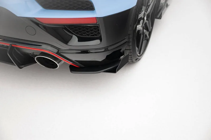 Rear side splitters Street Pro + flaps — Hyundai Veloster N Mk2 (2018–2022)