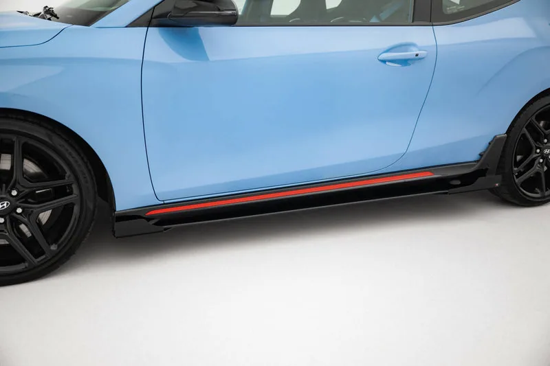 Накладки на пороги Street Pro + накладки — Hyundai Veloster N Mk2 (2018–2022)