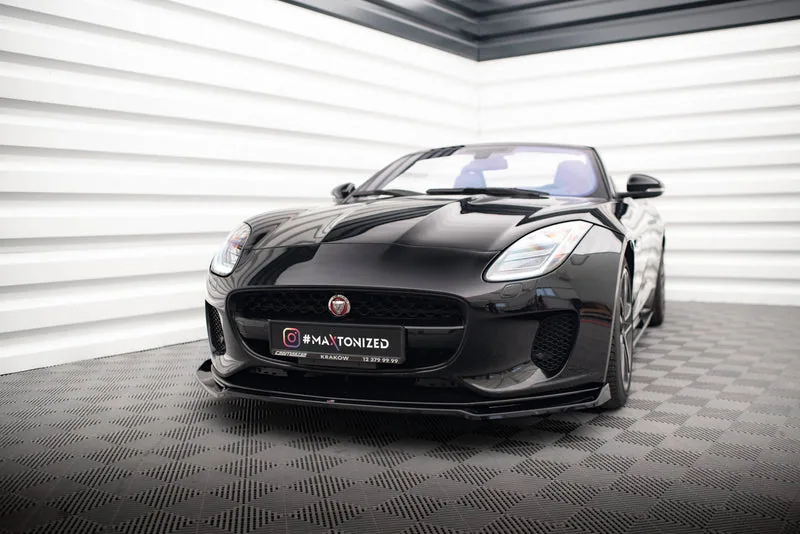 Передний сплиттер V.2 — Jaguar F-Type X152 Facelift (2016–2020)