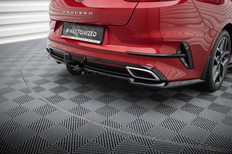 Задний сплиттер с вертикальными рёбрами — Kia ProCeed GT-Line Mk1 (2019–2022)
