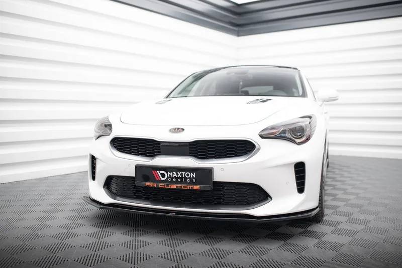 Передний сплиттер V.1 — Kia Stinger GT / GT-Line / Standard Mk1 (2017–2023)