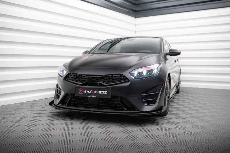 Передний сплиттер Street Pro + накладки — Kia Proceed GT Mk3 Facelift / Ceed GT / GT - Line Mk1 Facelift (2022–)